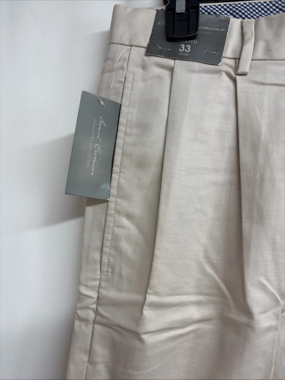 Daniel Cremieux Shorts Mens 33 Signature Linen Blend Dress Shorts Pleated $75